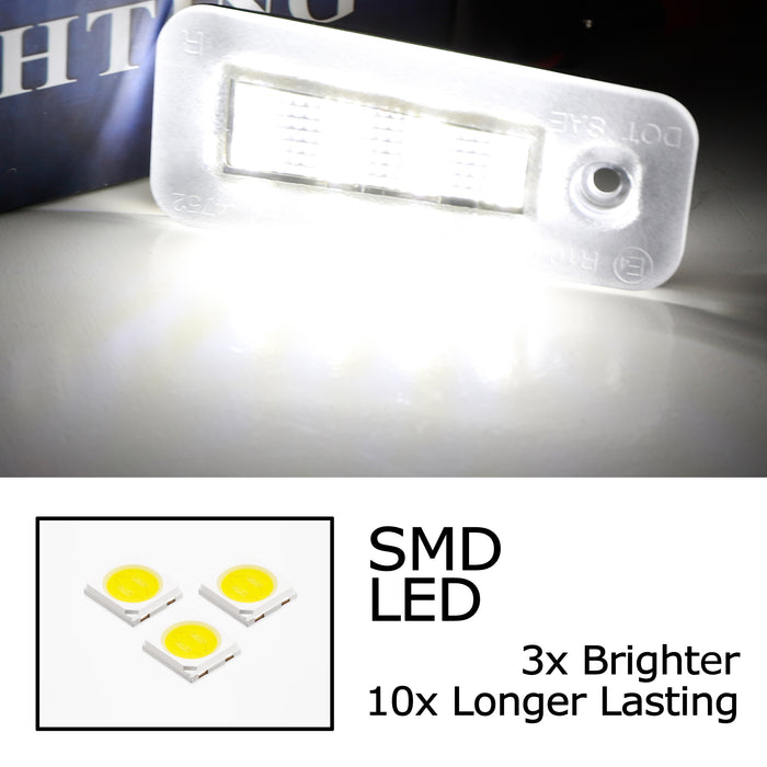 OE-Fit White 18-SMD Full LED License Plate Light Kit For 2015-2017 Chrysler 200