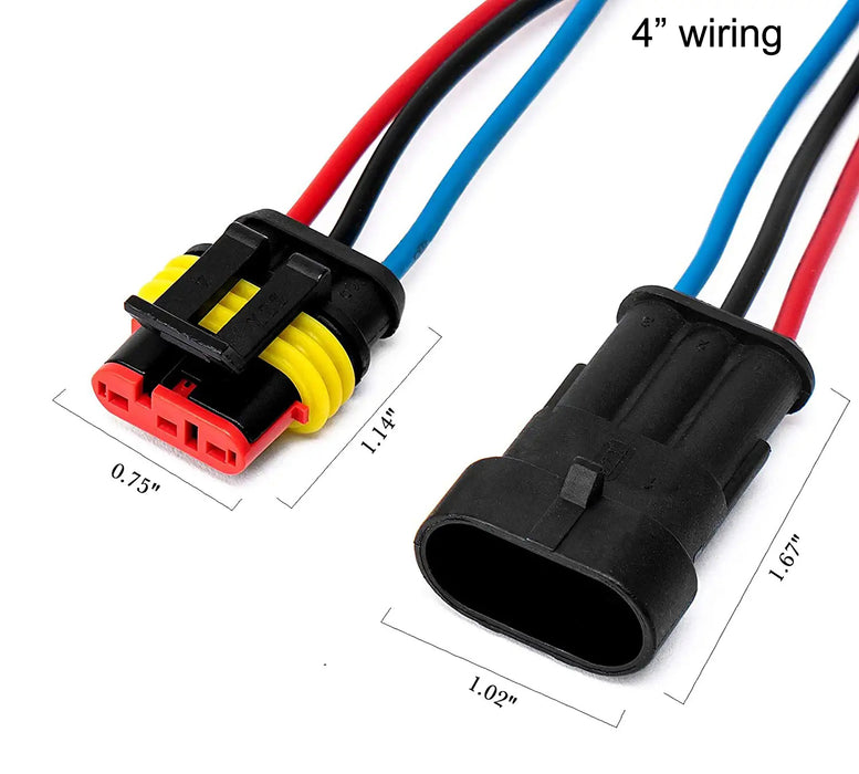 1/5/10 Sets 18 30 Pin Waterproof Wiring Connector Black Female