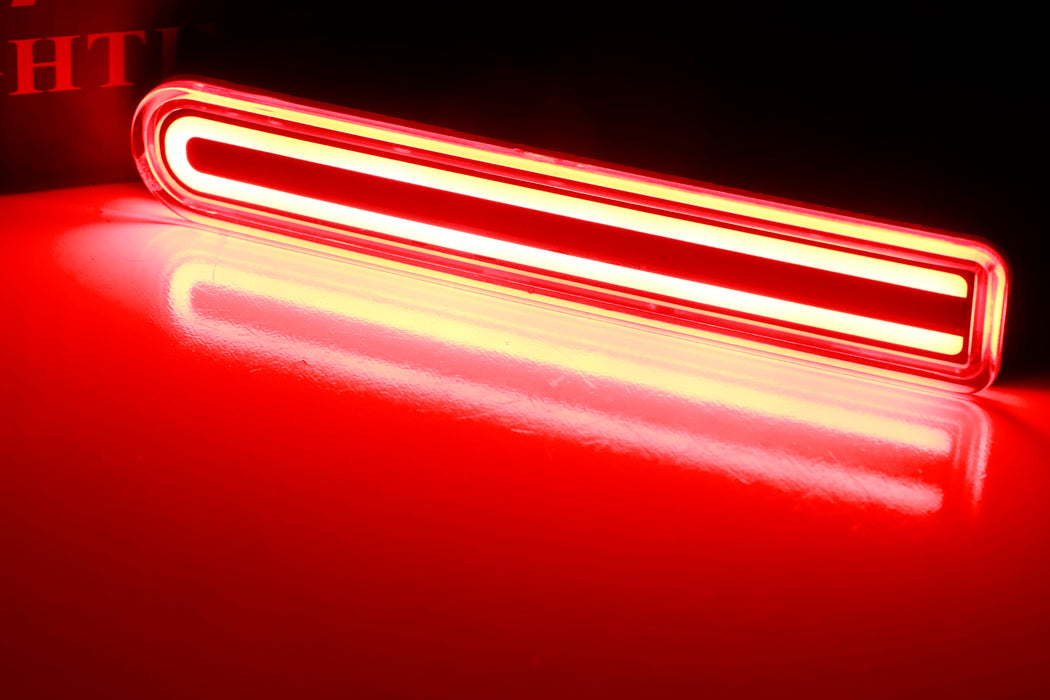 Dark Red Lens Full LED Lower Bumper Reflector Lights For 07-14 Toyota FJ Cruiser