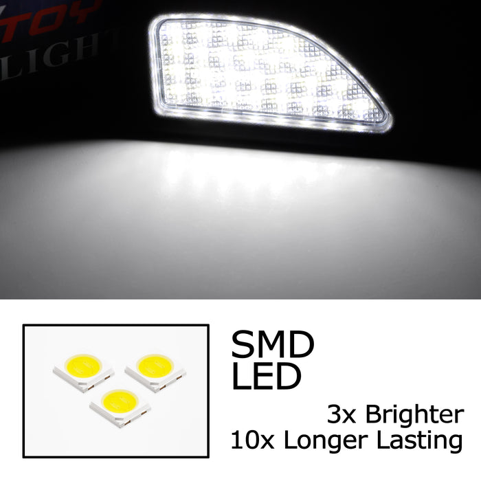 OE-Fit White 18-SMD Full LED License Plate Light Kit For 1993-2001 Nissan Altima
