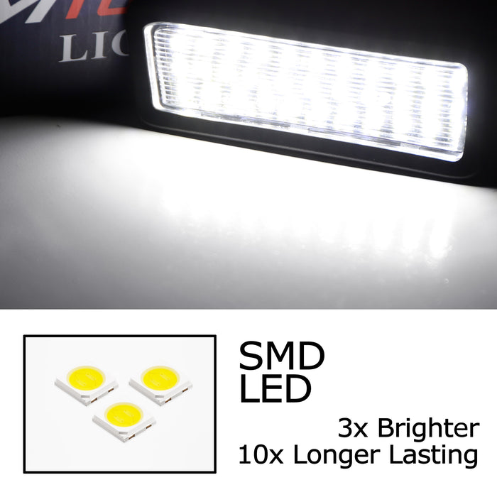 OE-Fit White 18-SMD Full LED License Plate Light Kit For 19+ RAM 1500, 20+ 2500