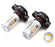 Clear Lens Fog Lamps w/ 15-SMD Gold Yellow LED Bulbs For 07-13 GMC Sierra Truck