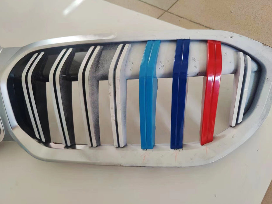 M-Color Stripe Standard 8-Beam Grille Insert Trims For 23+ BMW G20 3 Series LCI