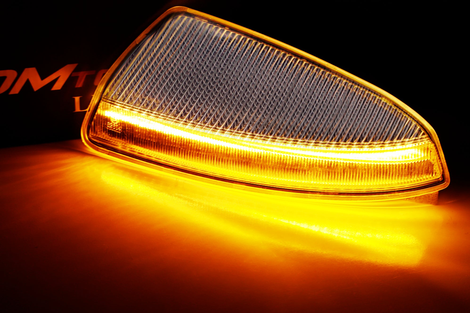 Clear Lens Full LED Sequential Blink Side Mirror Light For Mercedes W2