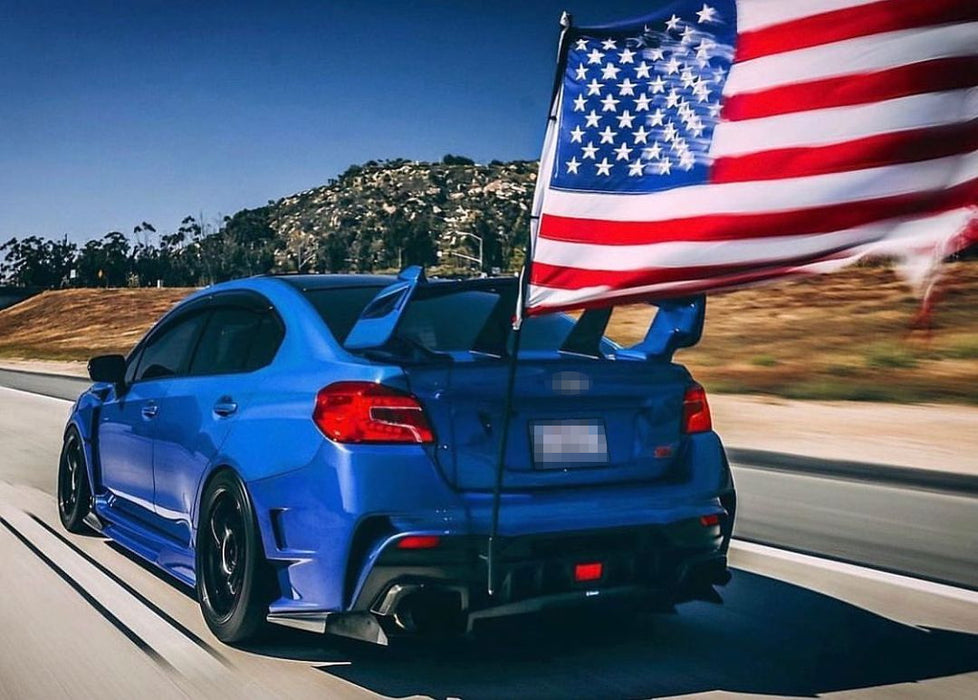 Rear Bumper Tow Eye Mount Flag or Whip Holder Kit For Subaru Impreza WRX Offroad