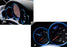 5pc Blue Dashboard Gauge Cluster Surrrounding Trims For Porsche Panamera Cayenne