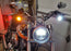 2" White/Amber 1157 Switchback LED Front Turn Signal Lights For Harley Davidson