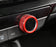 8pcs Red Aluminum AC, Air Vent, Audio Volume Switch Covers For 22+ Civic Accord