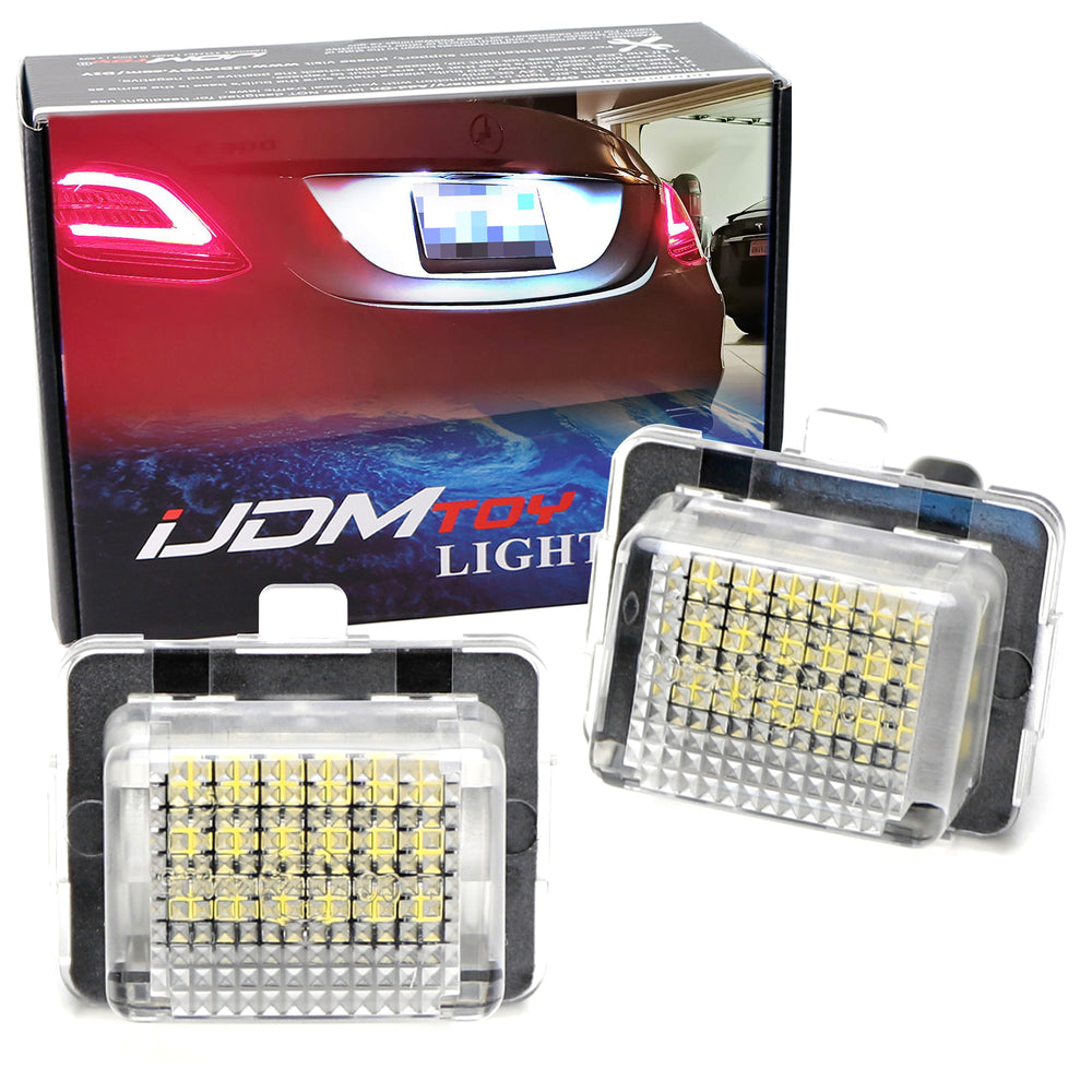 IJDMTOY OEM-Fit 3W Full LED License Plate Light Kit Compatible With Kia