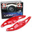 Gloss Red Finish Large Steering Wheel Paddle Shifters For Kia Stinger K8