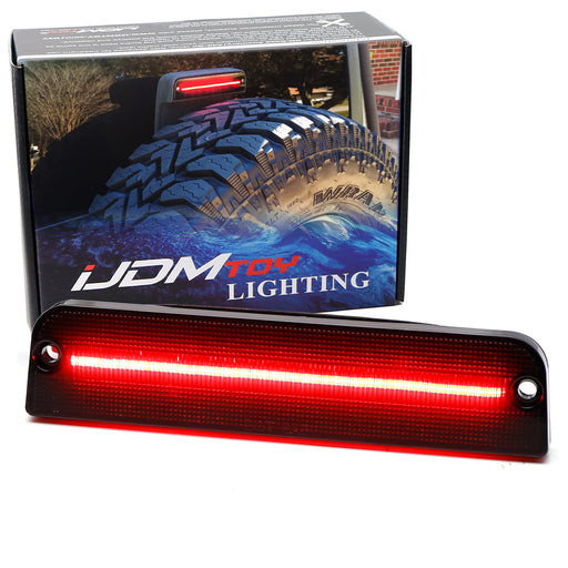 Black Smoke Lens Full LED Behind Spare 3rd Brake Lamp For Jeep 97-06 Wrangler TJ