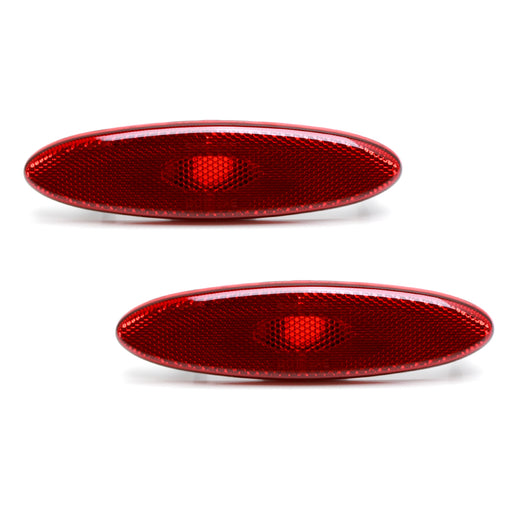 OE-Spec Red Lens Rear Side Marker Lamp Housings For 1999-2004 Chevy C5 Corvette