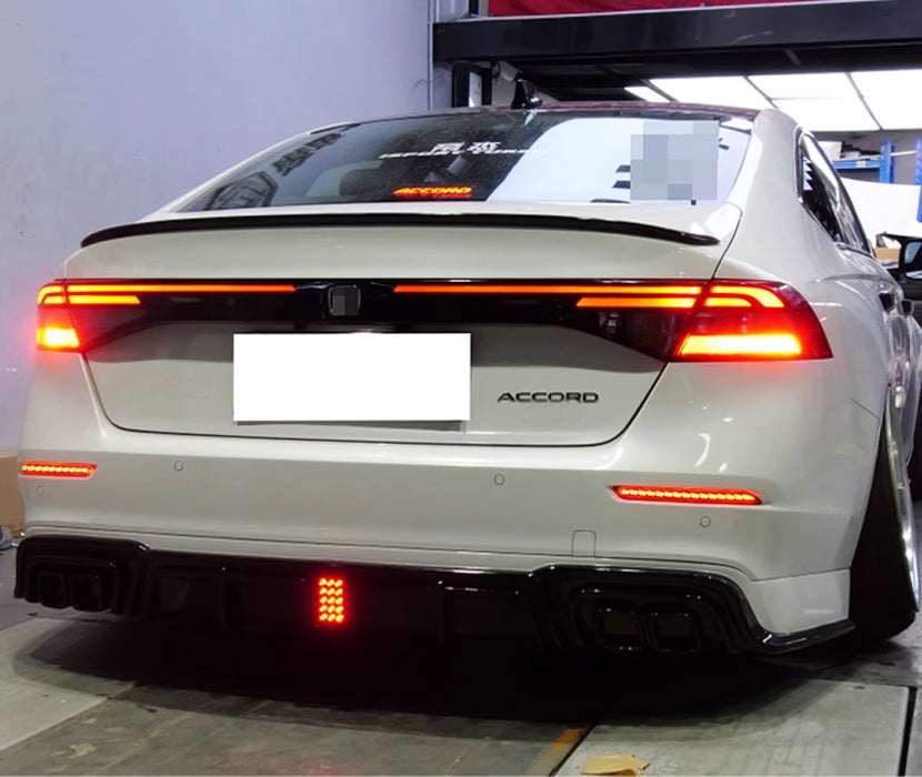 Full LED Bumper Reflectors For 23+ Honda Accord, As Tail/Brake/Sequential Signal