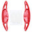 Gloss Red Finish Large Steering Wheel Paddle Shifters For 2018-23 Kia Stinger K8