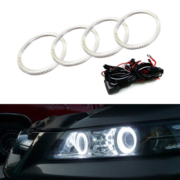 Bright White RF LED Headlight Halo Ring Kit for Lincoln LS 03-06 Bright White RF LED Headlight Halo Ring Kit for Lincoln LS 03-06