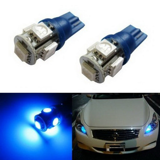 2 Blue 168 2825 2827 5-SMD LED Bulbs Parking Lights #11
