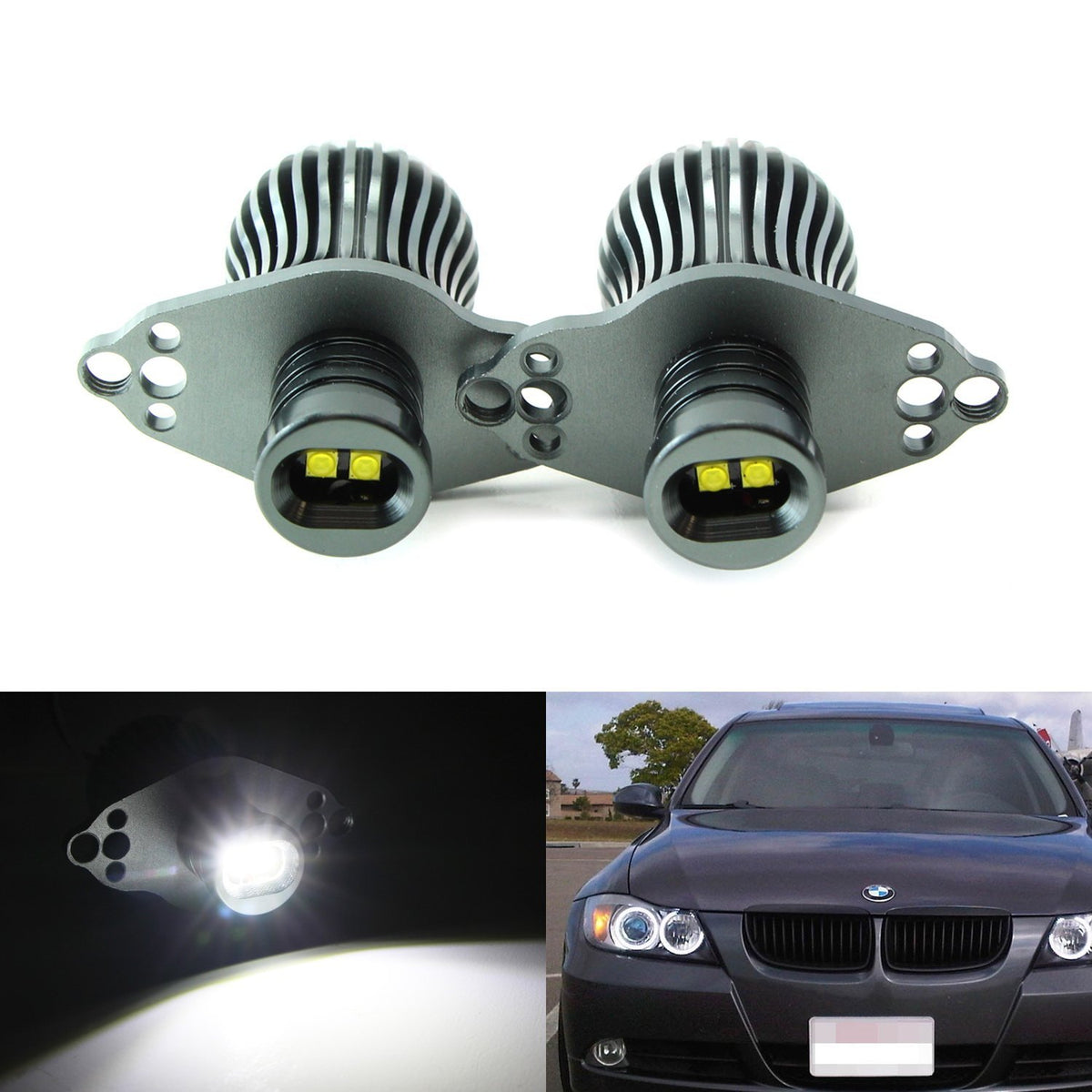 12W High Power CREE BMW LED Angel Eyes Ring Marker Bulbs For 06-08 E90 325i  330i