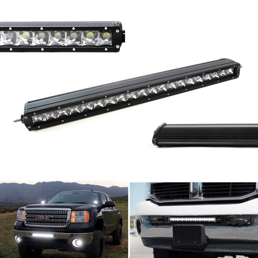 21-Inch 100W CREE Single-Row Slim LED Light Bar For Truck Jeep Off-Road 4x4 ATV