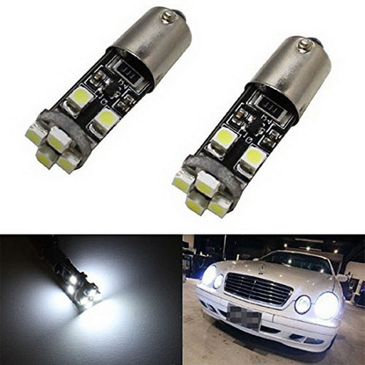 Xenon White Error Free 64132 H6W LED Bulbs For Audi Mercedes Parking Lights