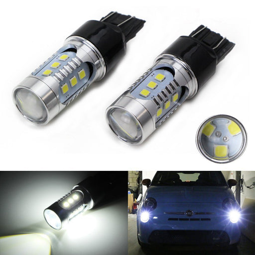 Xenon White High Power 15-SMD LED Bulbs For Fiat 500 Daytime Running Lights