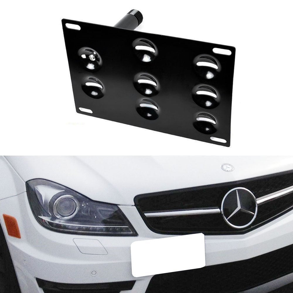 Bumper Tow Hook License Plate Mount Bracket For Mercedes-Benz C S ML C —  iJDMTOY.com