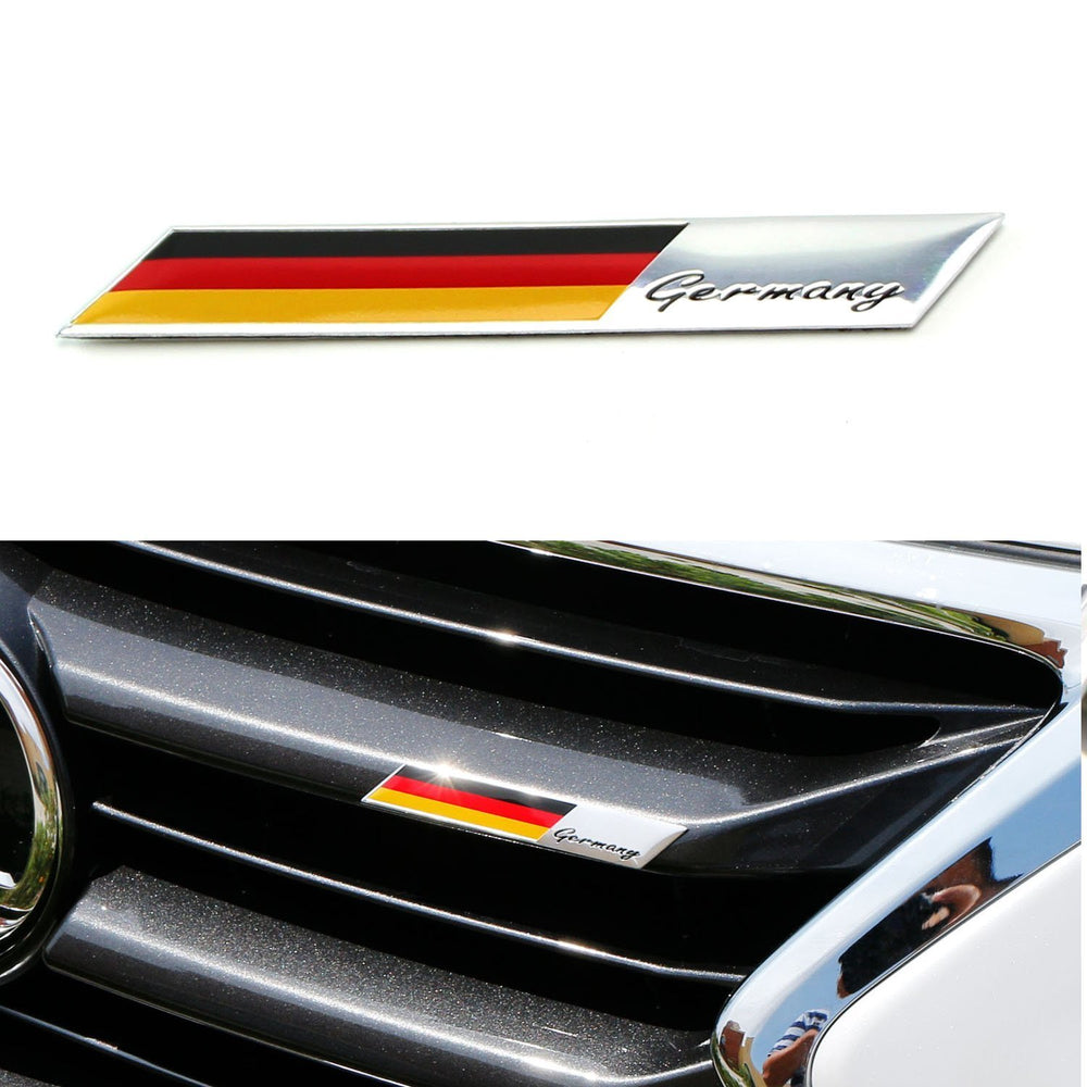 Aluminum Plate Germany Flag Emblem Badge For Car Front Grille Side Fen —  iJDMTOY.com