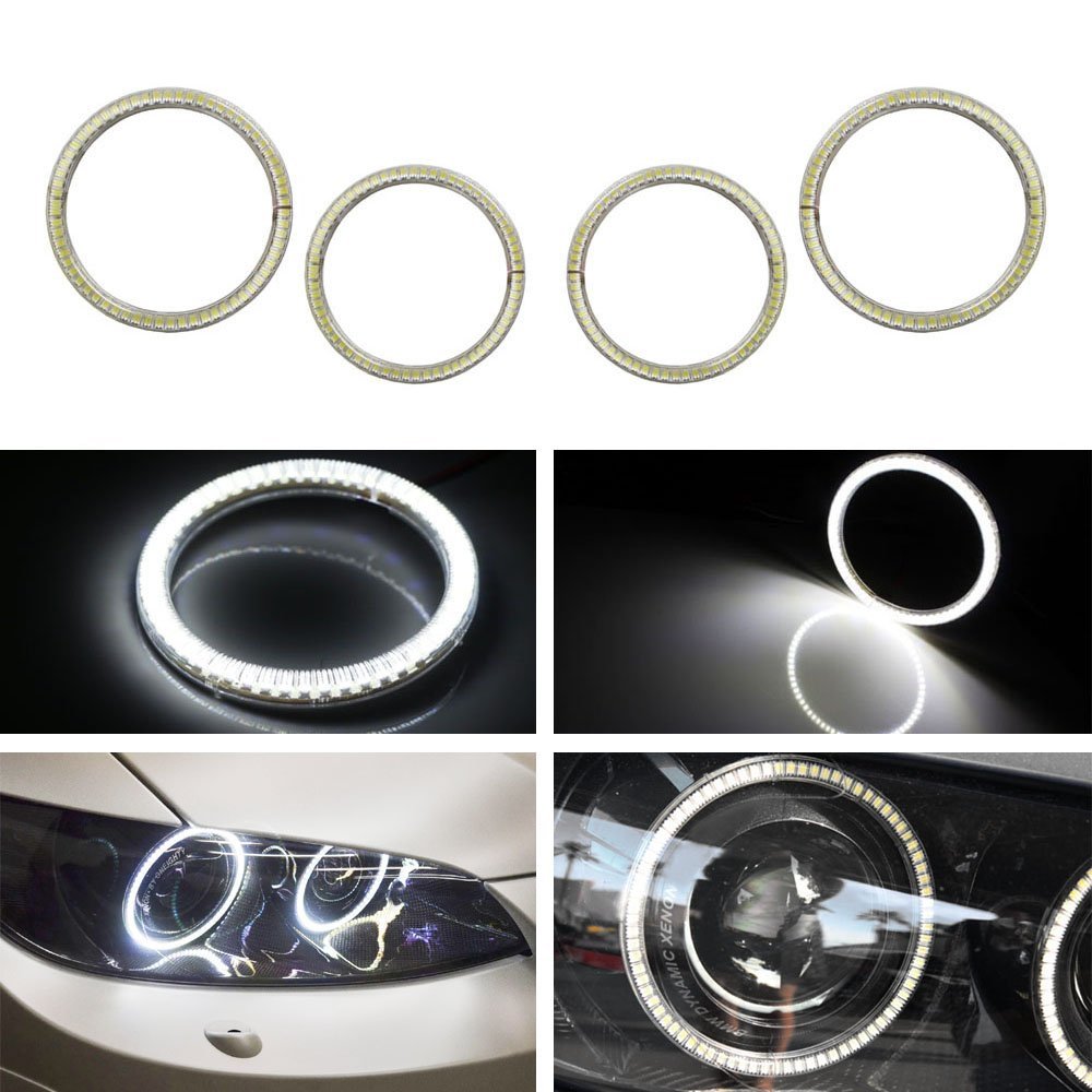 2 X 60mm White&Amber Switchback LED Angel Eyes Halo Rings For Headlight  Retrofit - Walmart.com