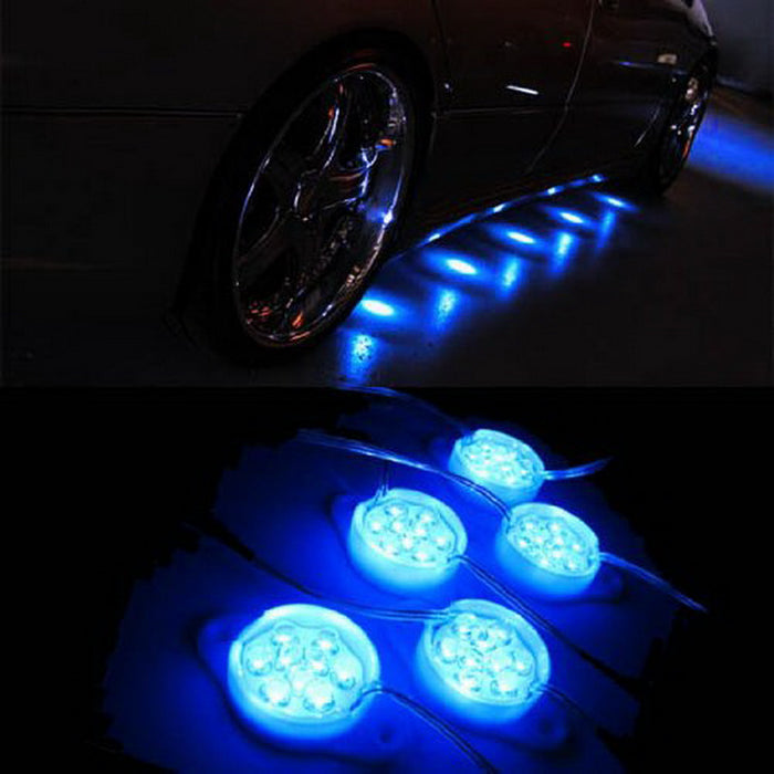 Universal Ultra Blue 10-pcs 45-LED Truck Bed Cargo Area LED Glow Lighting Kit — iJDMTOY.com