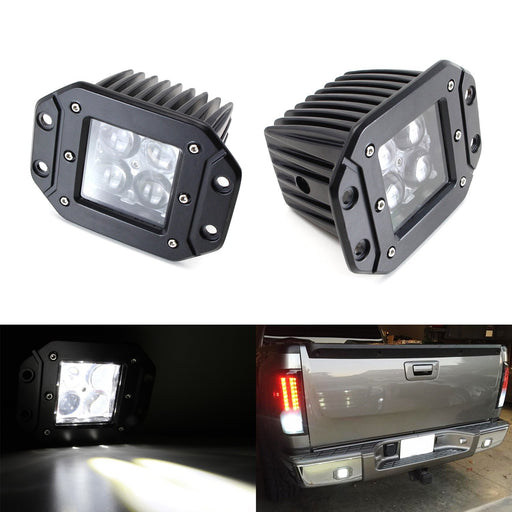Flush Mount 4D Projector LED Pod Lights For Truck Jeep Off-Road Fog or Backup