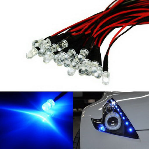 (20) Ultra Blue 12V LED Lights For Headlights DRL Angel Eyes Fog Retrofit DIY