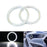 6000K Xenon White SMD LED Angel Eyes Halo Rings For 10-up Hyundai Genesis Coupe