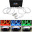 Headlight RGB 7-Color LED Angel Eye Halo Rings Kit For BMW E39 E46 3 5 7 Series