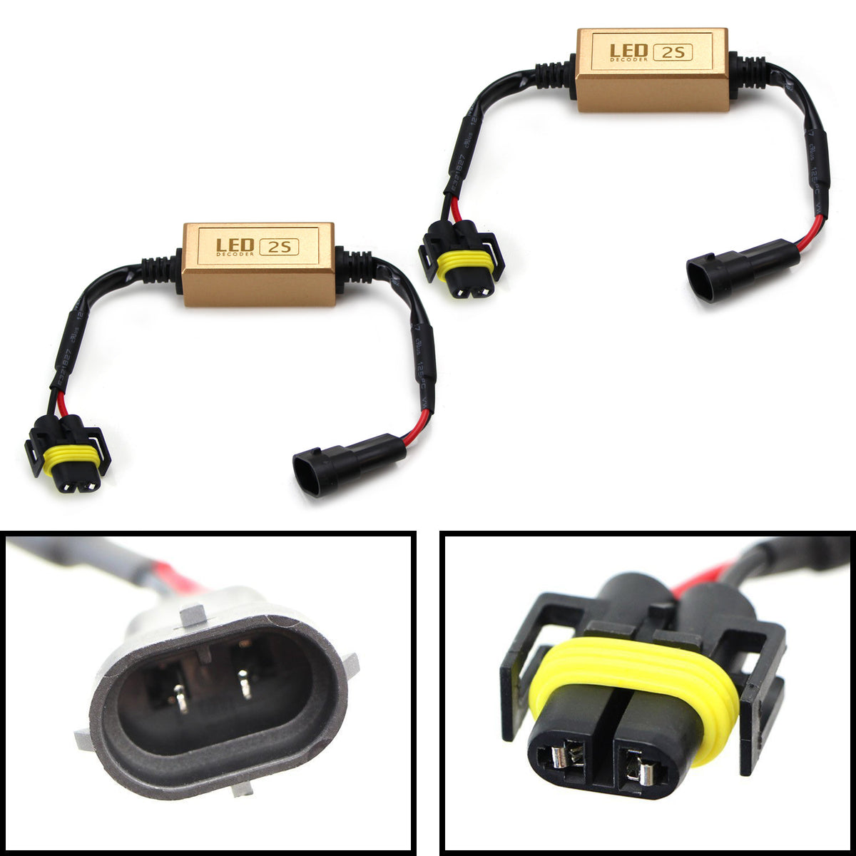 HUIQIAODS 9006 H11 Résistance de charge Phare HUIQIAODS 9006 H11 Résistance de charge Phare