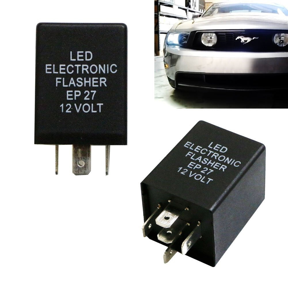 5-Pin EP27 FL27 LED Flasher Relay Fix For LED Turn Signal Lamps Hyper ...