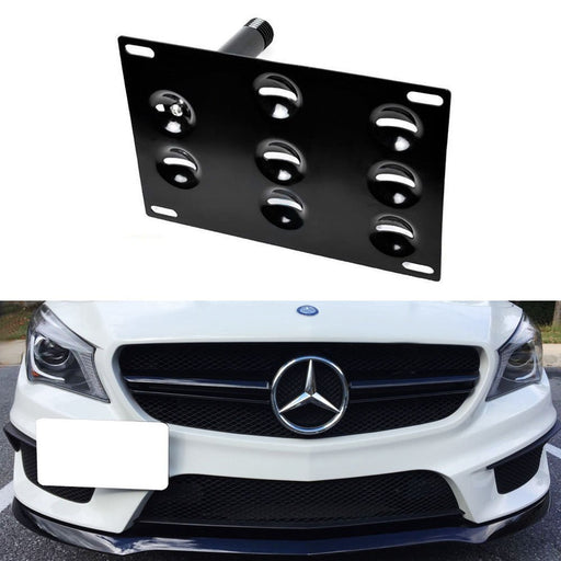 Bumper Tow Hook License Plate Mounting Bracket For 14-up Mercedes CLA GLA-Class