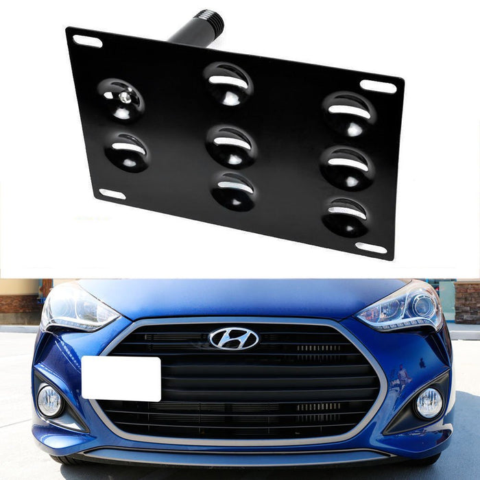  iJDMTOY No Drill Front Bumper Tow Hook License Plate