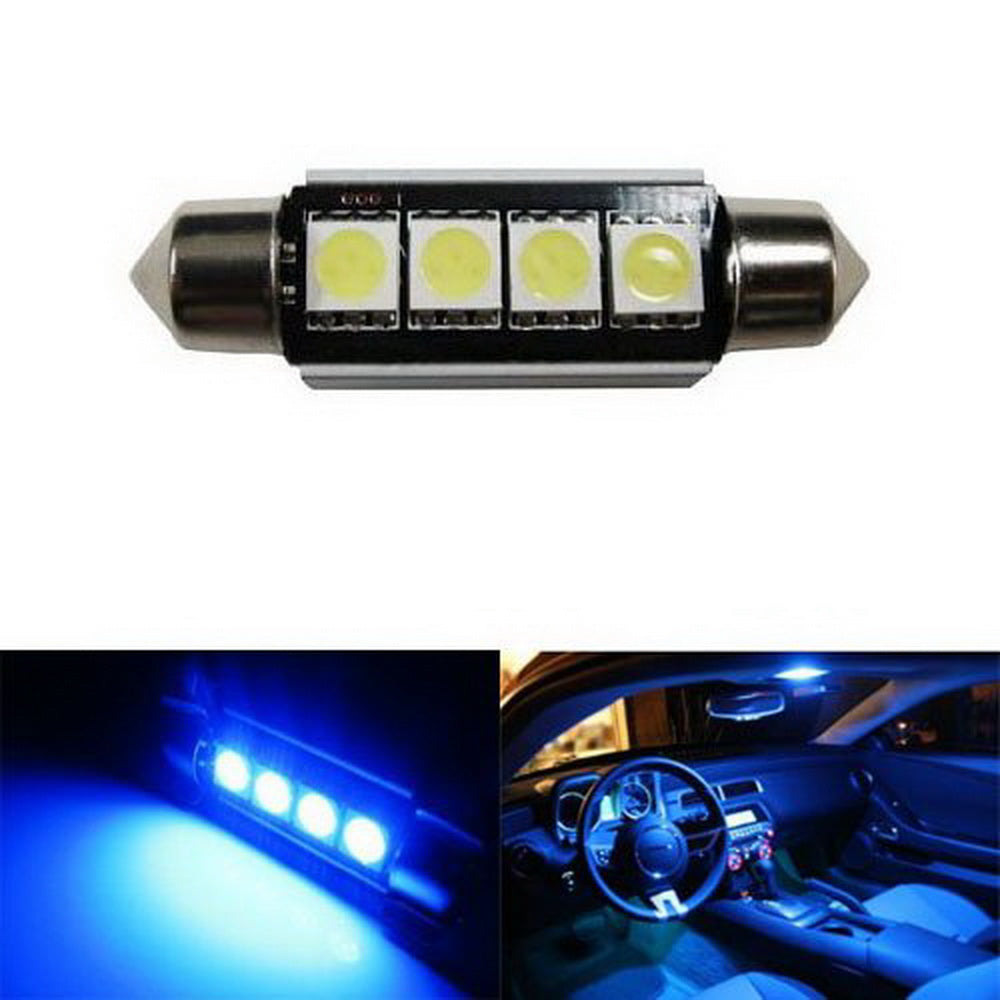 IJDMTOY 4-SMD Ice Blue/Aqua Error Free 6411 578 LED Replacement Bulb Compatible With Car Interior Dome Light Or Trunk Area Light IJDMTOY 4-SMD Ice Blue/Aqua Error Free 6411 578 LED Replacement Bulb Compatible With Car Interior Dome Light Or Trunk Area Light