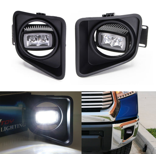 SR-MINI 20W LED Pods w/ Bezel Covers, Bracket, Wiring For 2014-21 Toyota Tundra