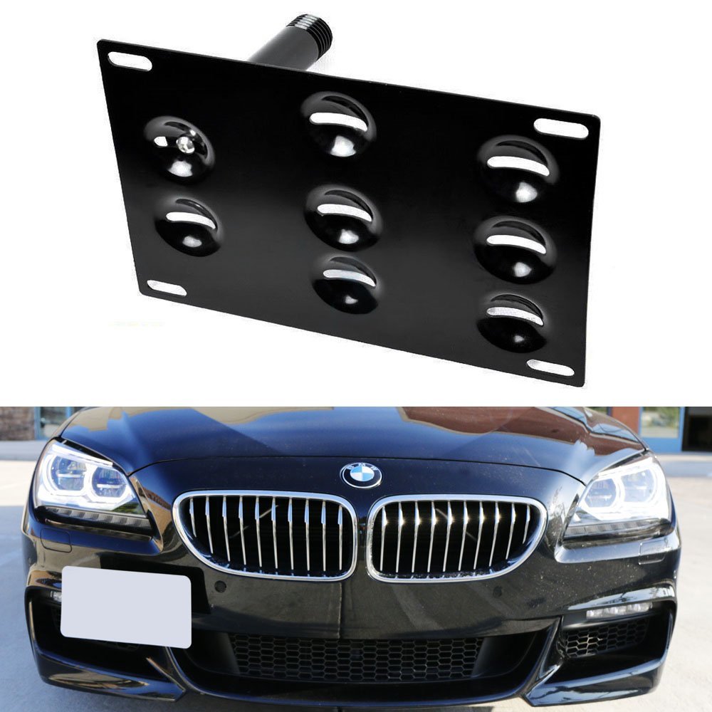 Front Bumper Tow Hook License Plate Mounting Bracket Holder, 59% OFF