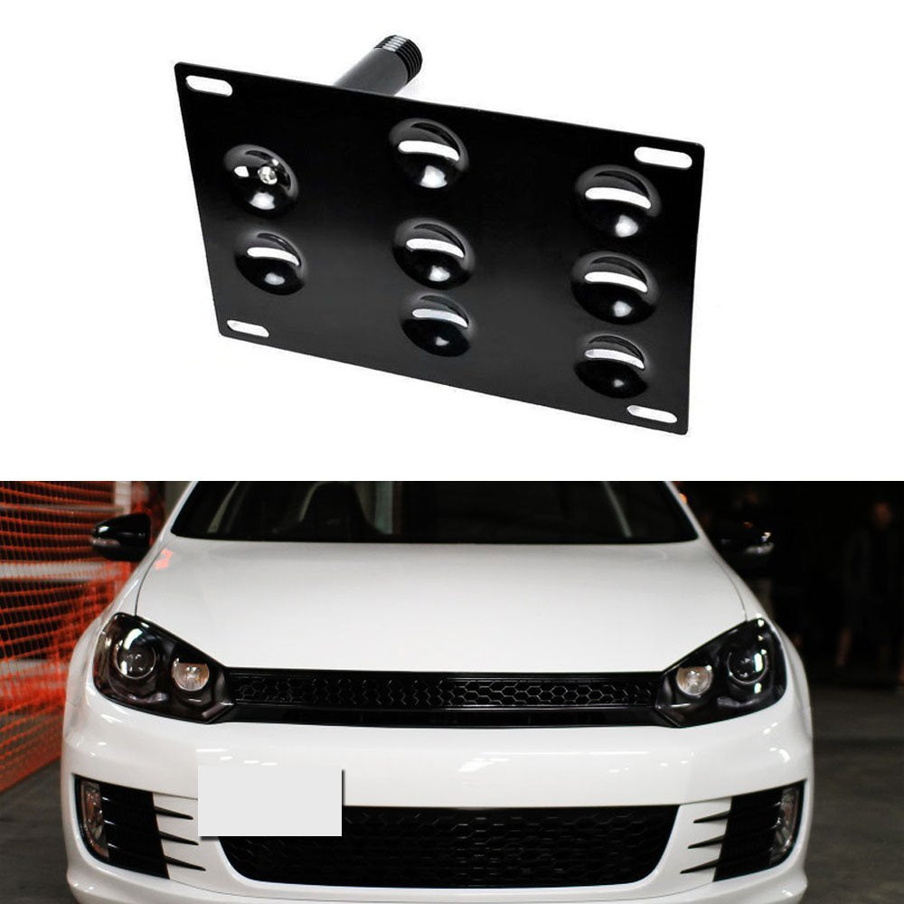  Areyourshop Front Bumper Tow Hook License Plate Mounting Holder  Bracket for VW Golf 6 : Automotive