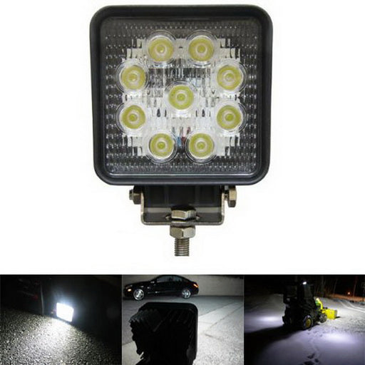 (4) 27W 2300 lum High Power LED Work Light Lamps For SUV 4x4 Truck Tractor Boat