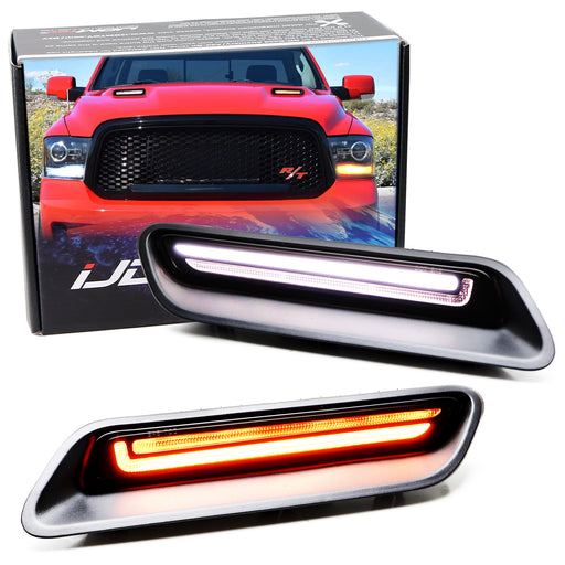 Performance Hood Scoop Replace Switchback/Sequential LED DRL For RAM 1500 Sport