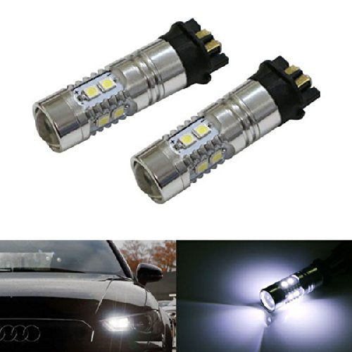 White Error Free PWY24W LED Bulbs For Audi VW Front Turn Signal Lights, DRL Lamp