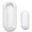 Gloss White Fob Shell Cover For FIAT 500 500L 500X Abarth 3-Button Folding Key
