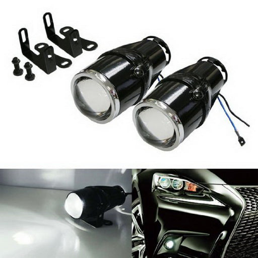 2.25" Bullet Projector Fog Light Lamps For Any Car SUV Truck Bike Add-On
