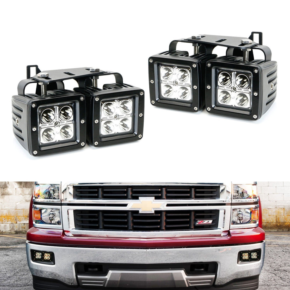 For 2007-2013 Silverado 1500/2500HD/3500HD LED Fog Lights Bumper Driving Lamps E - Foto 9