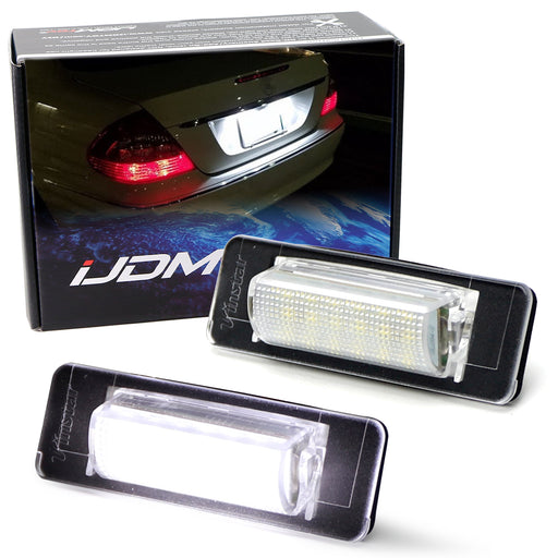 OE-Fit 3W Full LED License Plate Lights For Mercedes W210 E-Class, W202 C-Class