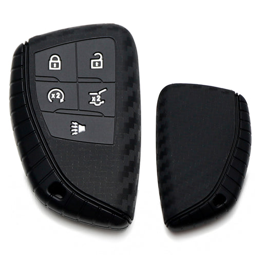 Carbon Pattern Silicone Cover For 21-up Chevy Suburban/Tahoe, GMC Yukon 5B Key