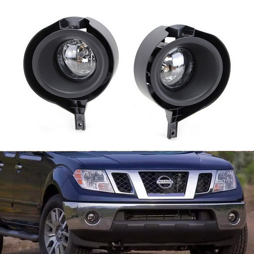 Projector Lens Fog Lights w/Bulb, Bezel Cover, Wiring For 05-20 Nissan Frontier