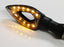 Triangle Amber 12-SMD LED Front/Rear Turn Signal Blinker Lights For Motorcycle